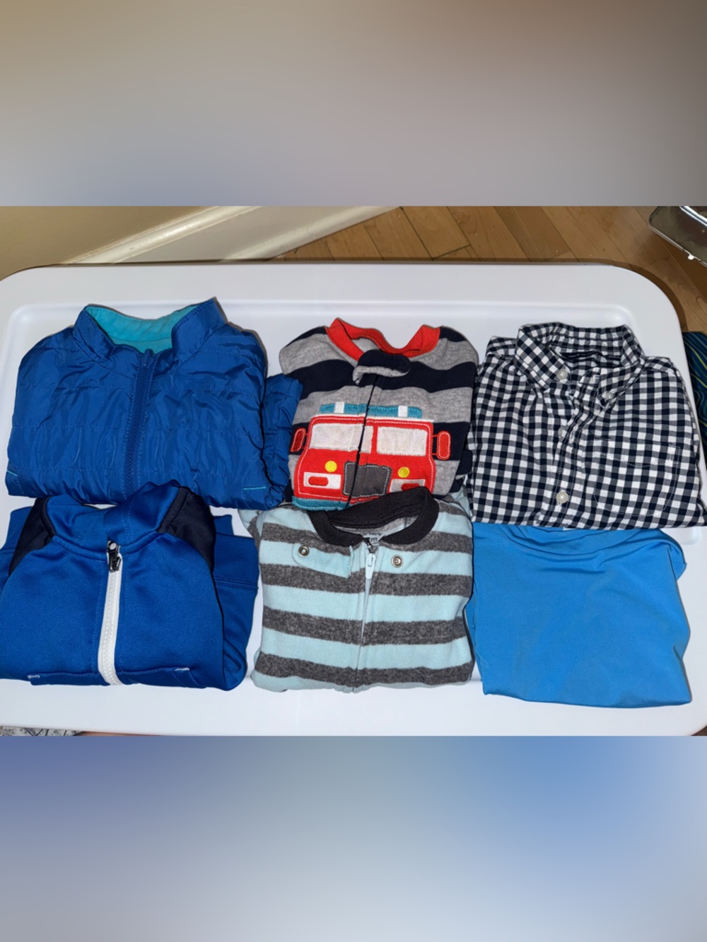 Boys 12M Clothing Bundle Jackets Shirt Tops Lot Blue Casual Play Outfit